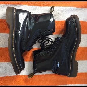 Dr. Marten 1460 Black Patent Leather Boots